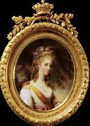BONE, Henry Miniature of lady dysart oil painting artist